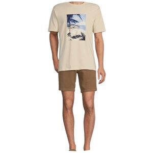 Rowm Flat Front Garment Dyed Solid 7.5” Inseam Shorts